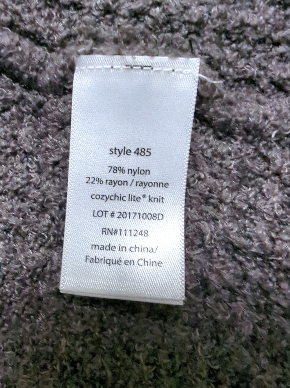 Barefoot Dreams CozyChic Lite Cardigan Gray Open Front Shawl Size S - Picture 8 of 11